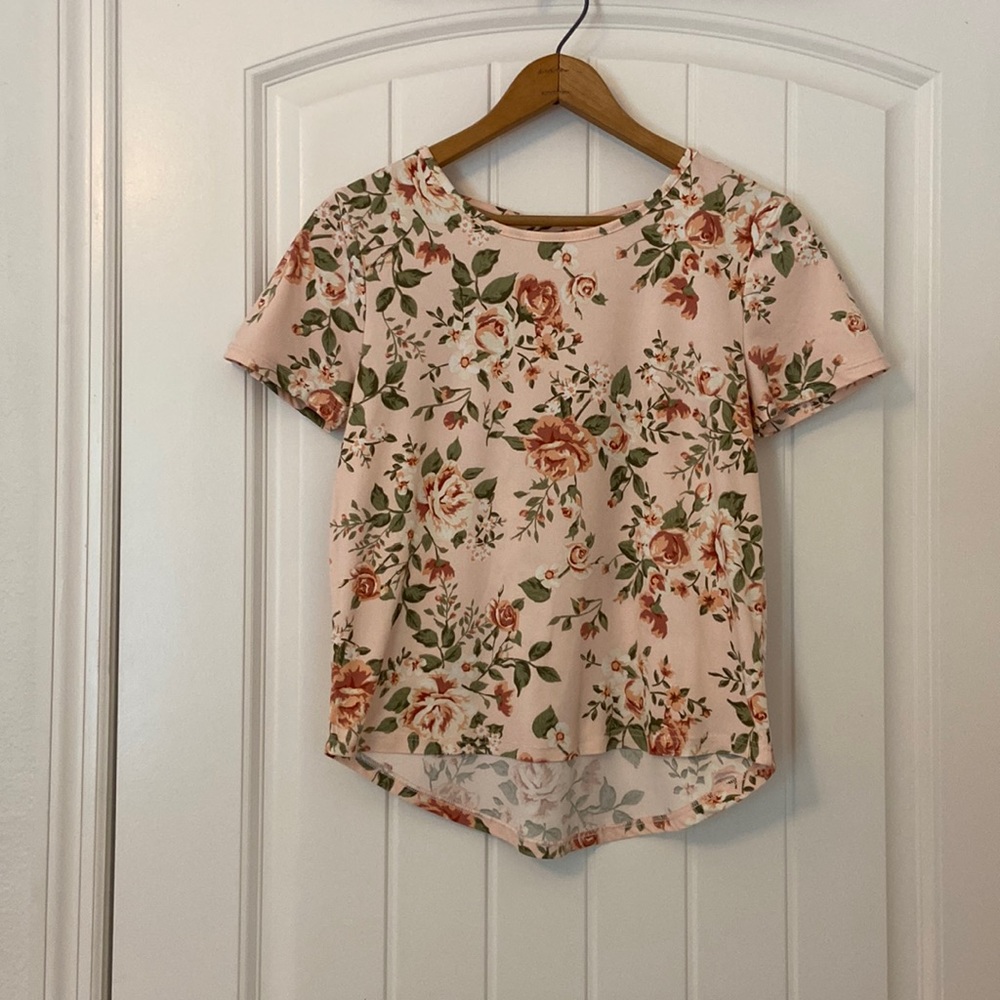 Girls btween floral shirt Size 12